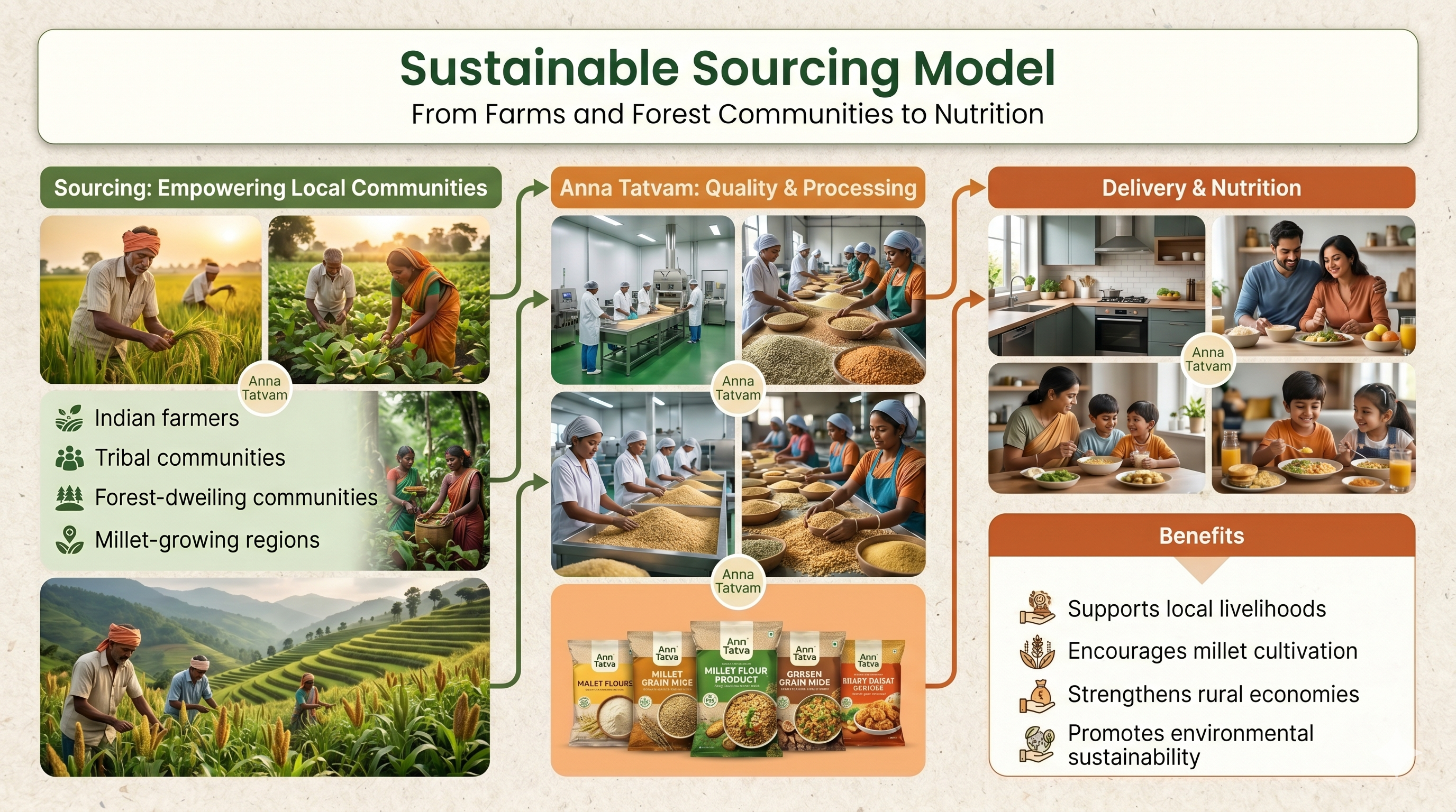 Sustainable sourcing and farmers supply chain slide